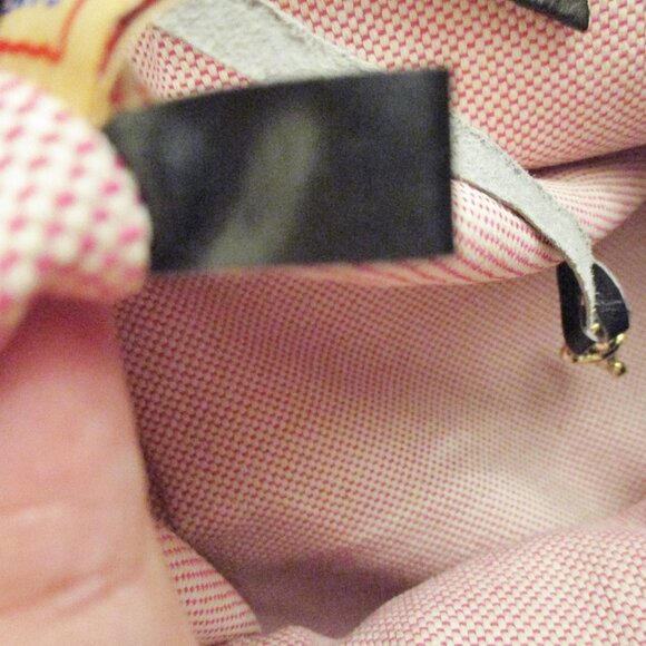 Dooney & Bourke Satchel Handbag Black Croc Embossed Leather Reversible Clip Lock - Picture 14 of 15